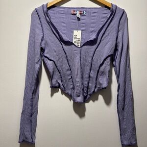 Urban Outfitters Long Sleeve Crop Top